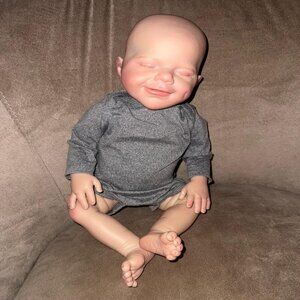 🆕20Inch Full Body Viny Newborn Baby Poseable Limbs Cute Boy April Reborn Baby